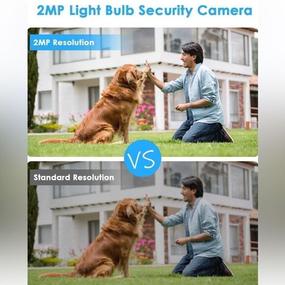 2 MP 2.4G WI-FI LIGHT SOCKET SMART SECURITY CAMERA - Picture 6 of 15